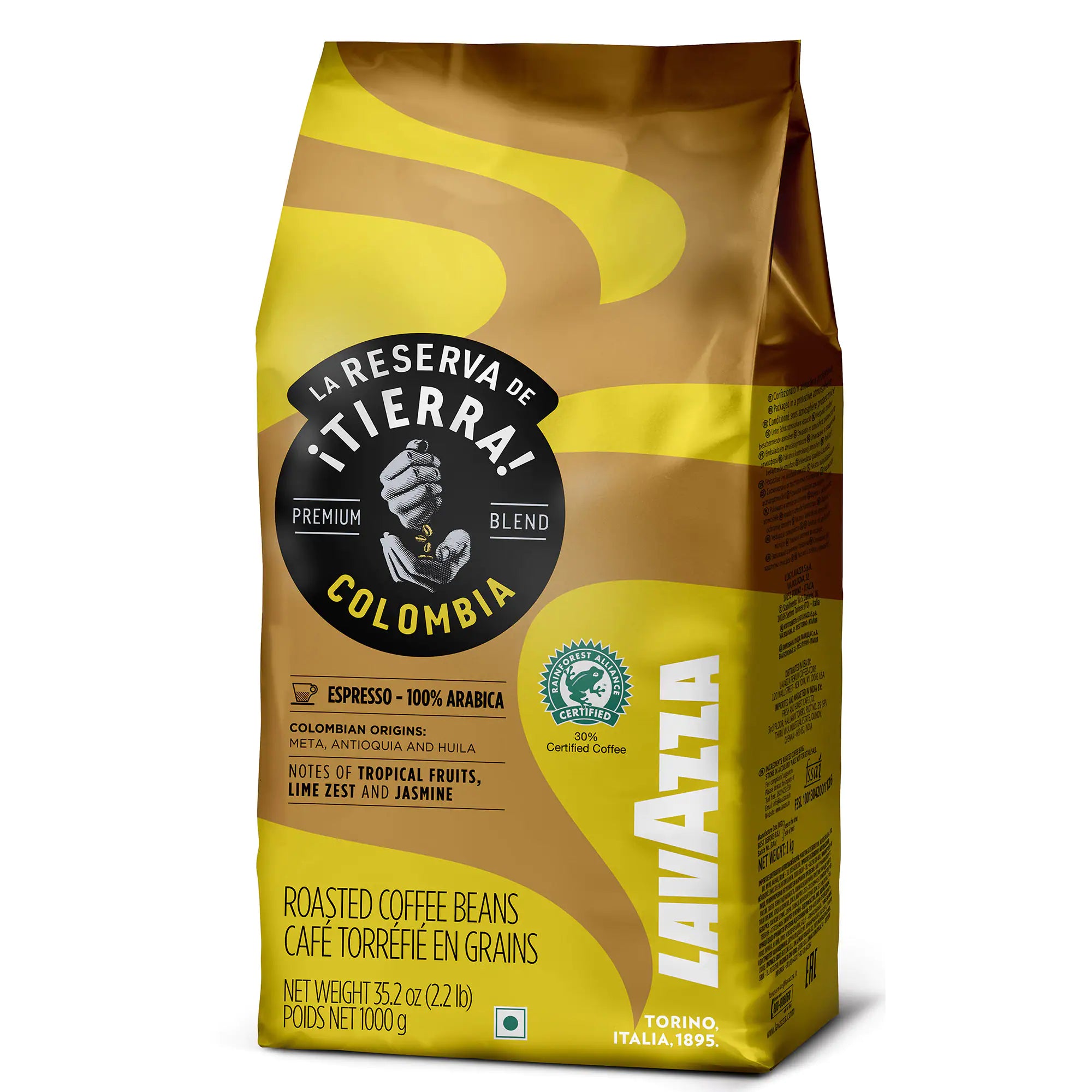 Кафе на зърна Lavazza Tierra Colombia – 1 кг